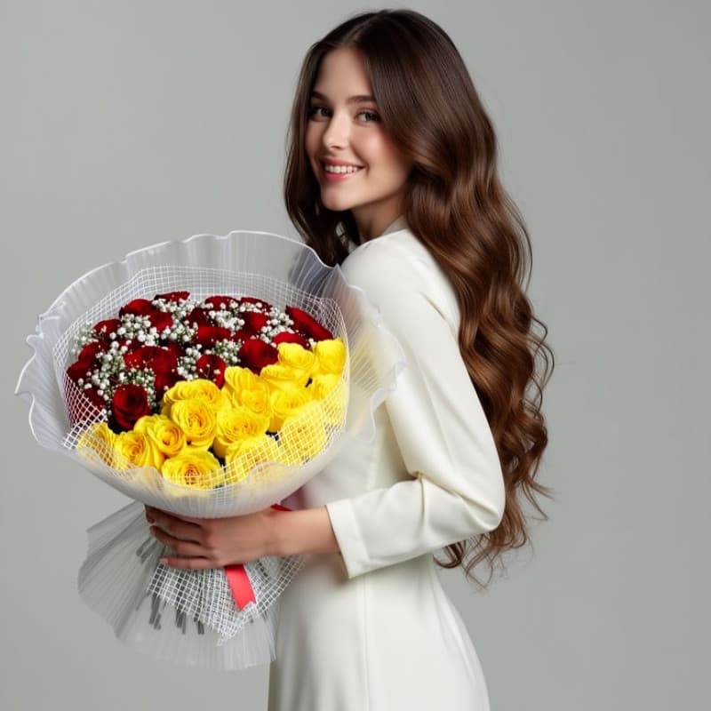 Luxury Two Color Rose Arrangement Anniversary Gift ROSA Nairobi