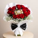 491_With a bouquet of roses