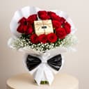 796_With a bouquet of roses