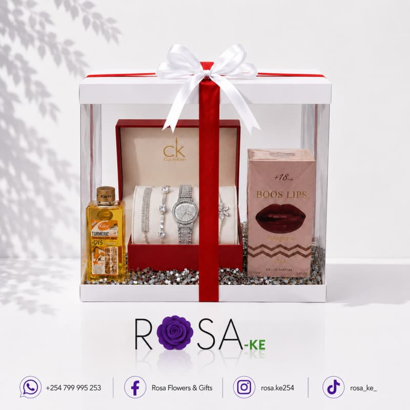 Velora Muse Women's Gift Set | Luxury Watch, Perfume & Bracelets Combo Nairobi